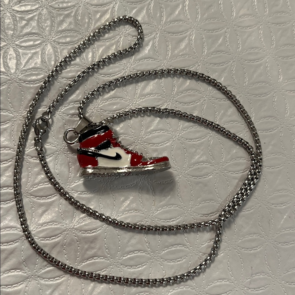 Jordan 1 necklace pendant and chain